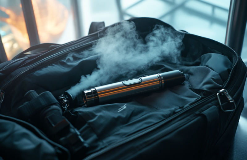 Est-ce que je peux apporter ma puff rechargeable en voyage ?