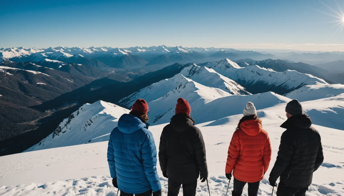 des randonneurs en montagne
