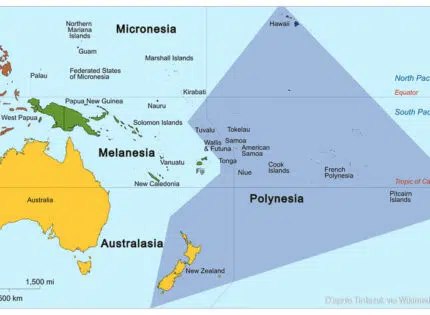Où se trouve Tahiti sur le globe ?