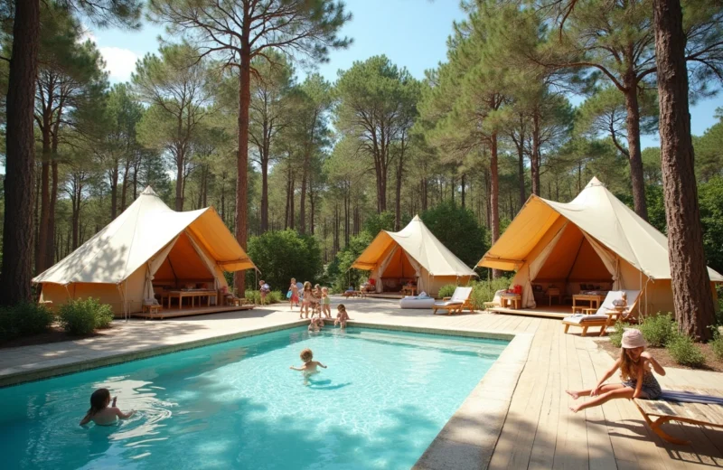 camping étoilé landes