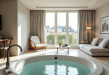 Échappée belle : chambre avec jacuzzi privatif à Paris