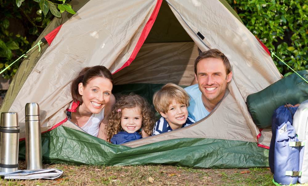 faire du camping avec sa famille
