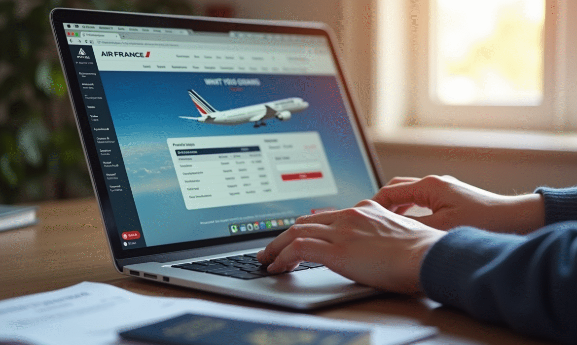 Modifier prénom billet avion Air France : procédure simple et rapide