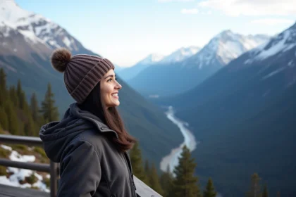 Vue panoramique des paysages canadiens et de la faune migrante