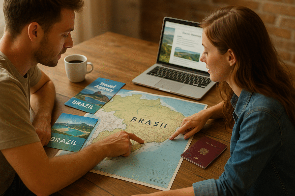 préparation d'un voyage en couple