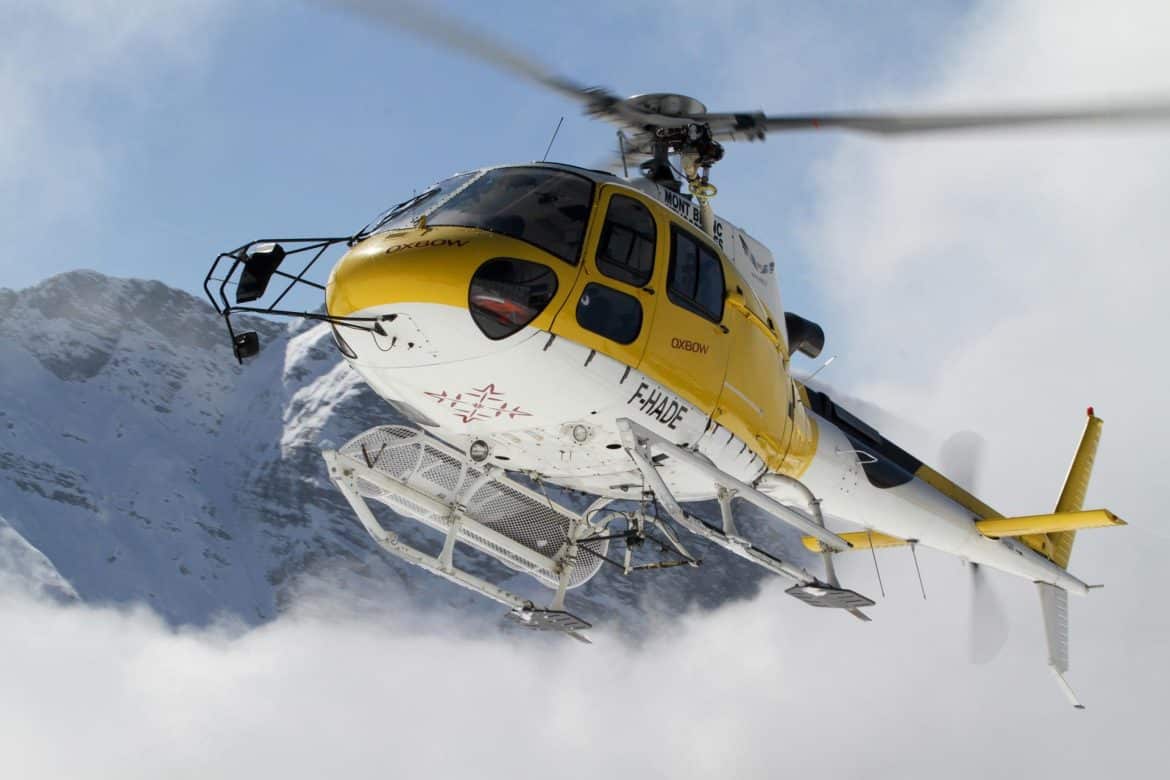Mont-Blanc en hélicoptère